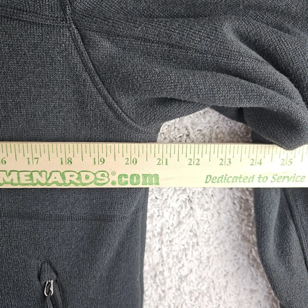The North Face Sweater Fleece Jacket Black Full Zip Outdoor Midweight Sz Medium